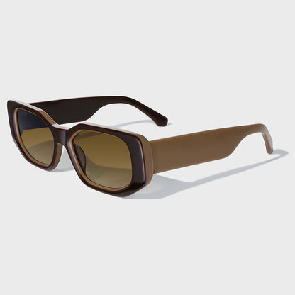 Unisex Rectangle Acetate Sunglasses with UV400 Protection
